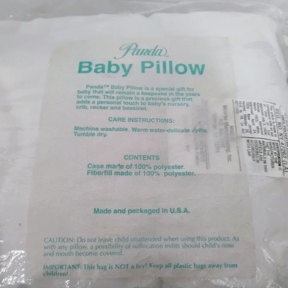 Vintage Luv n Care Dinosaur Baby Birth Pillow Keepsake Certificate New Q